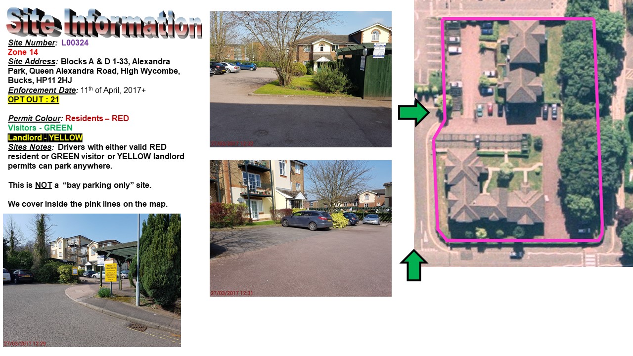Alexandra Park High HP11 2HJ Property Parking Portal