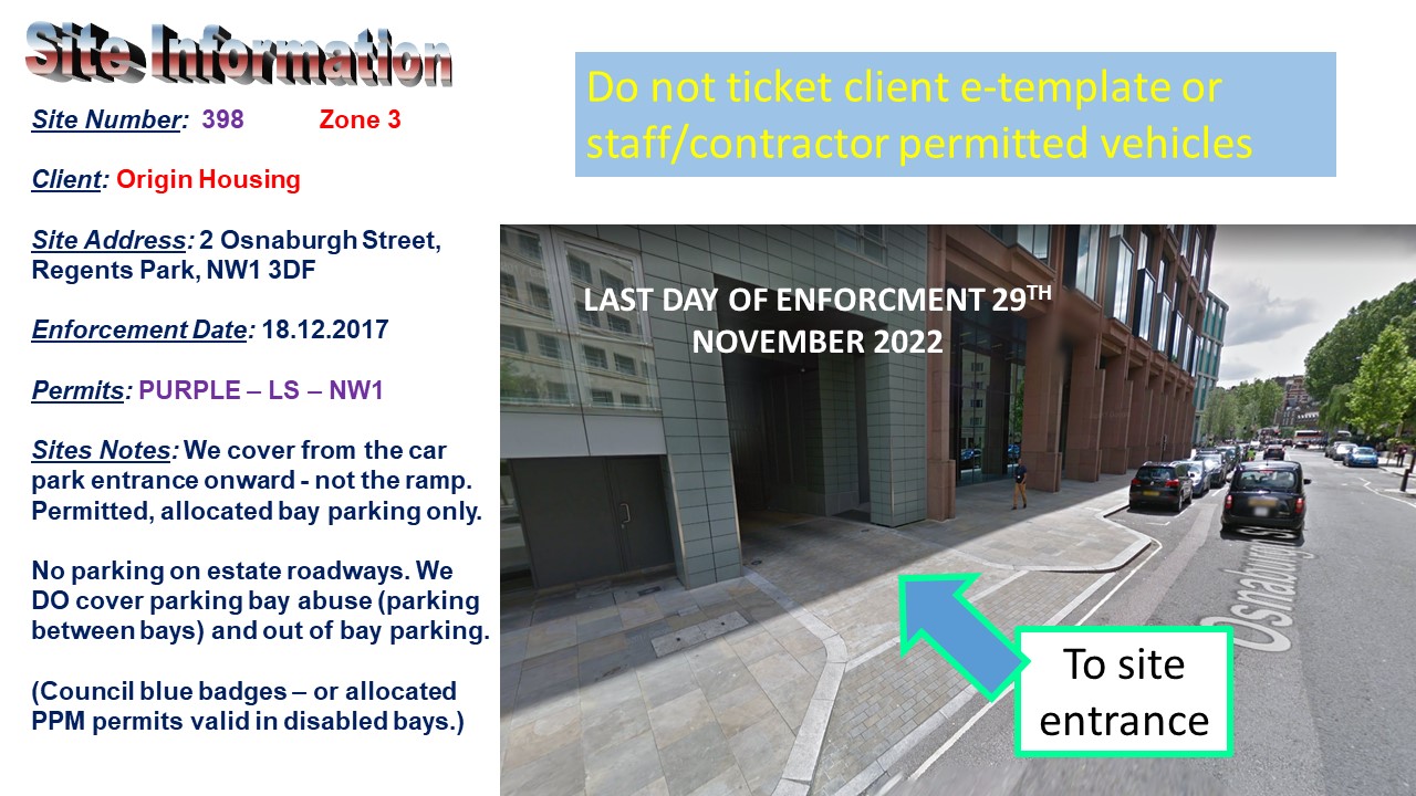 Regents Park Longford & Osnaburgh NW1 3DF Property Parking Portal