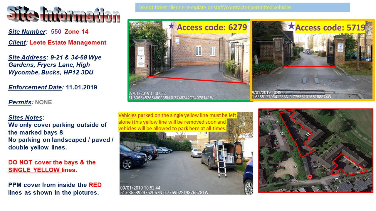 Wye Gardens High HP12 3DU Property Parking Portal
